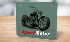 Cobre Placa para Moto